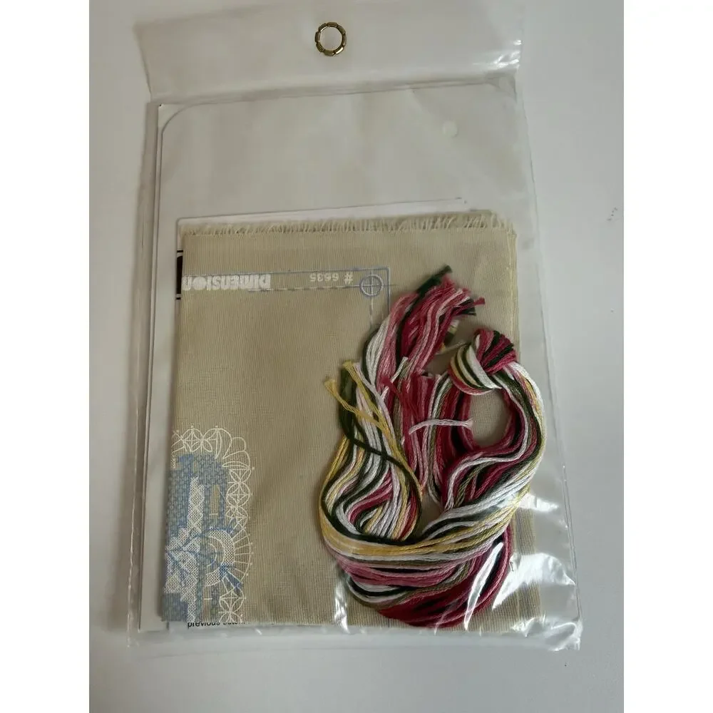 Sealed DIMENSIONS Stamped Cross Stitch Lacy Roses 5